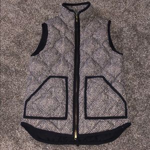 J Crew Herringbone Vest SZ XXS
